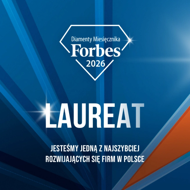 Statuetka Diamenty Forbesa 2026 - wyróżnienie dla firmy Logispak