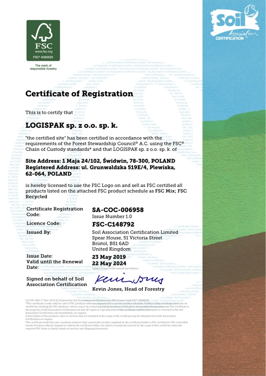 logispak image fsc certificate of registration